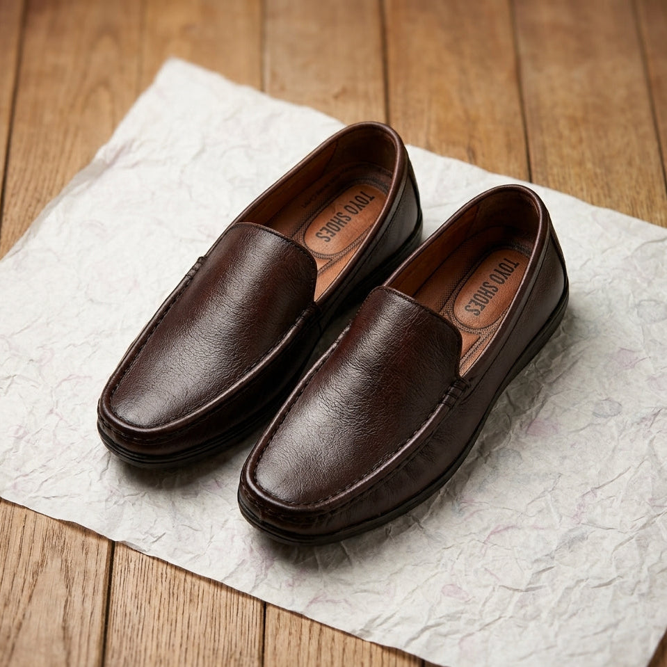Leather Loafers | Coffee Brown