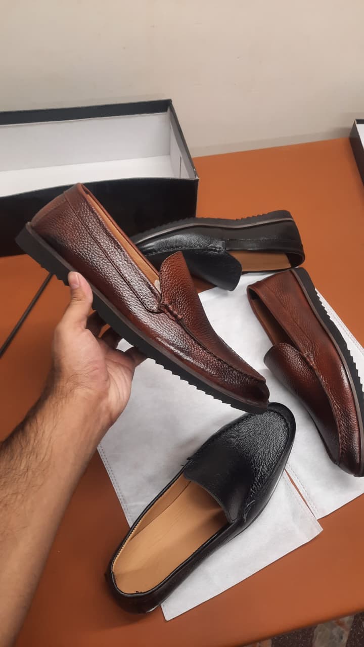 Piana Leather Loafers | Wrinkle-Free Premium Grain Leather