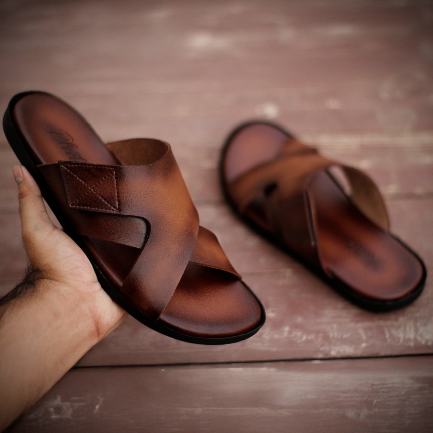 Alexander | Mens Leather Slippers