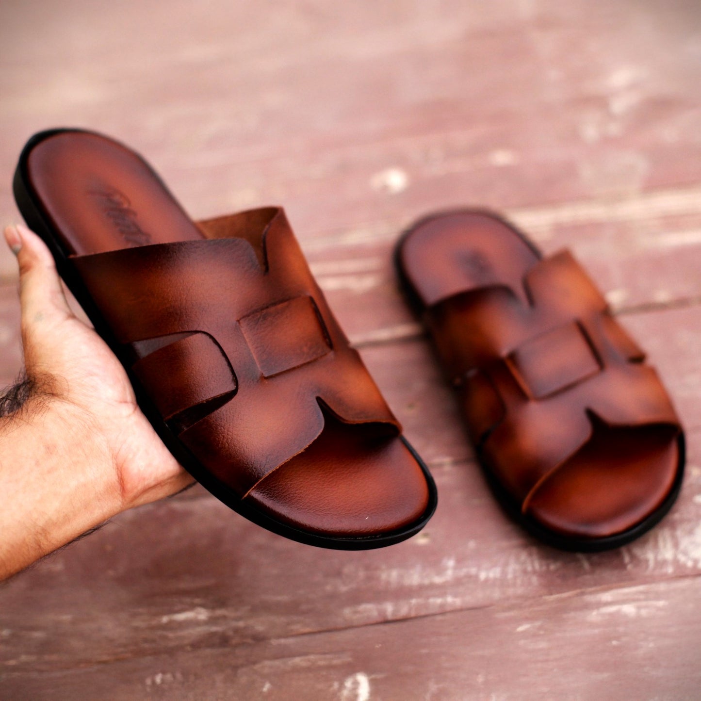 Jasper | Mens Leather Slippers