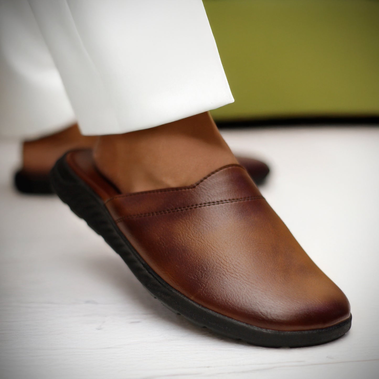 Leather Mules For Men | Soft Medicated Handmade