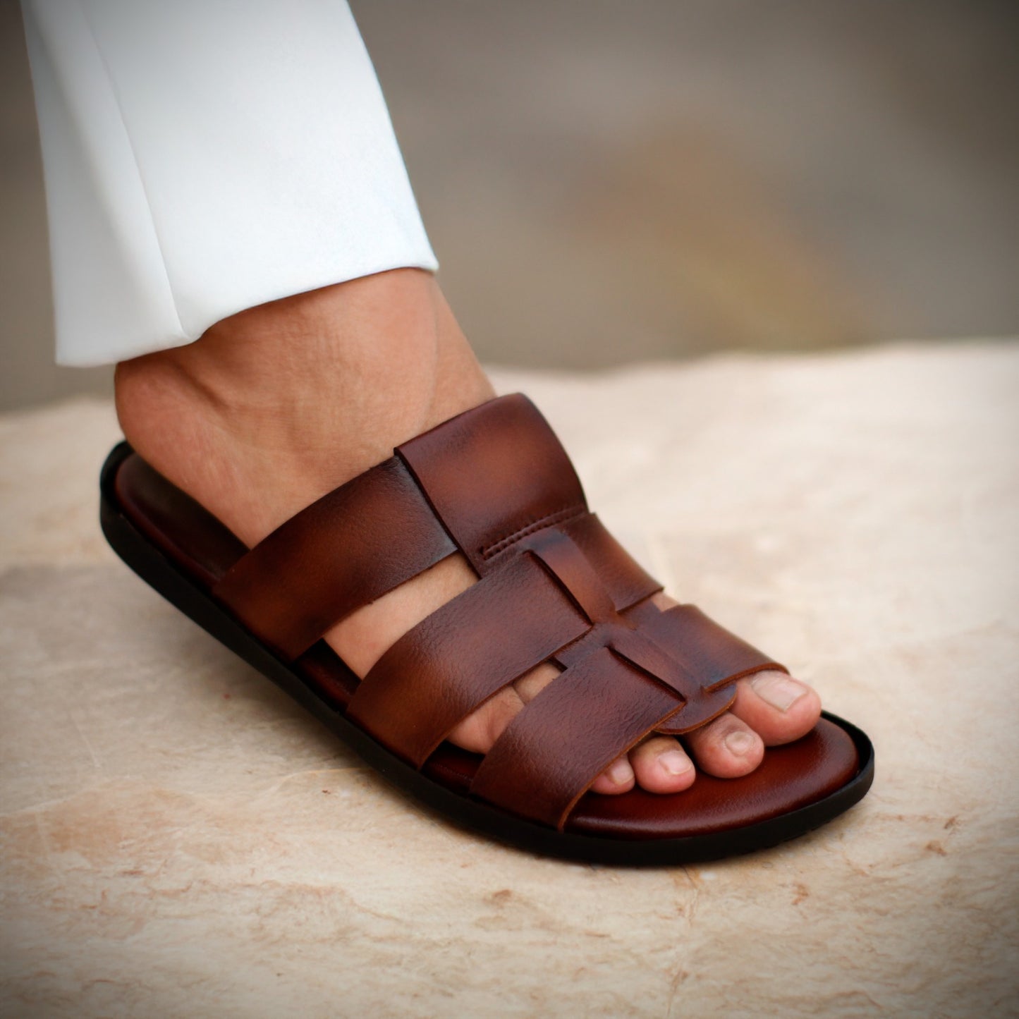 Valencia | Mens Leather Slippers