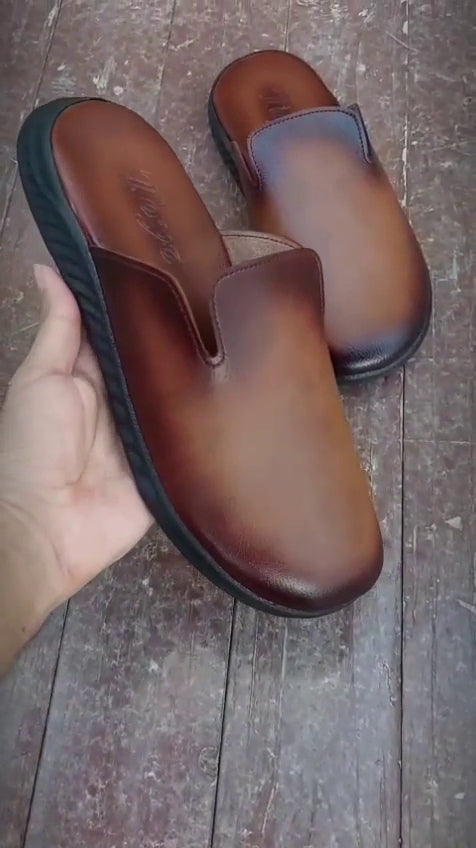Comfortable Mens Mules | Backless Slip-On