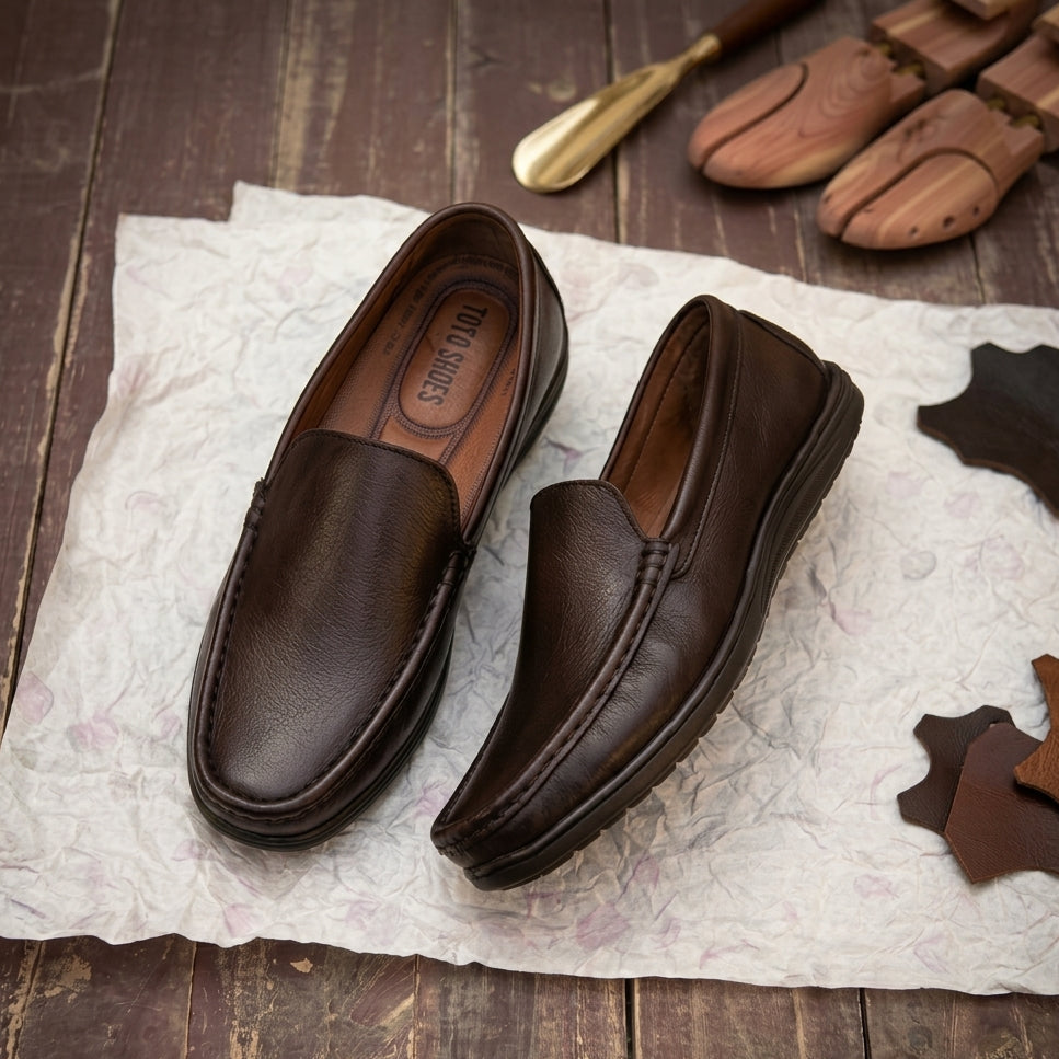 Leather Loafers | Coffee Brown