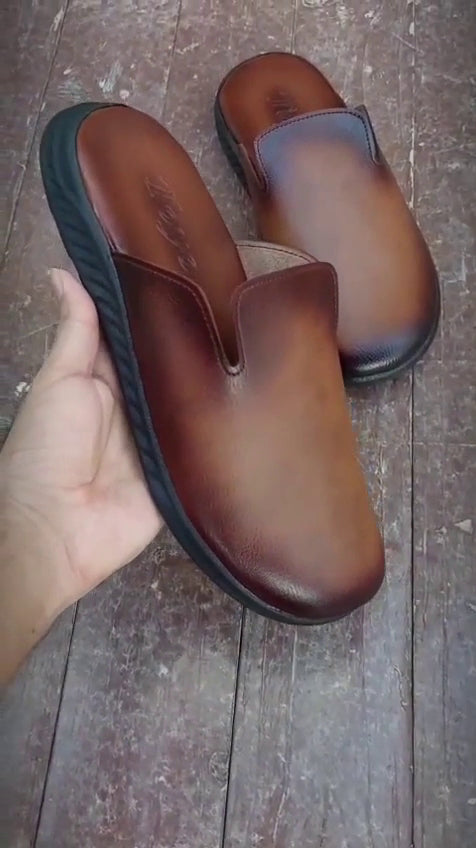 Comfortable Mens Mules | Backless Slip-On