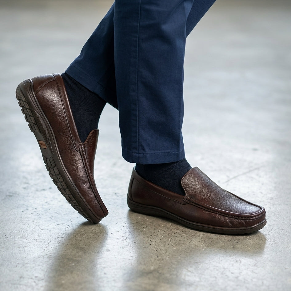 Leather Loafers | Coffee Brown