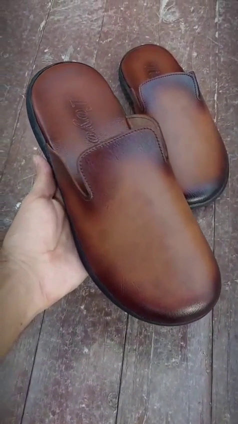 Comfortable Mens Mules | Backless Slip-On