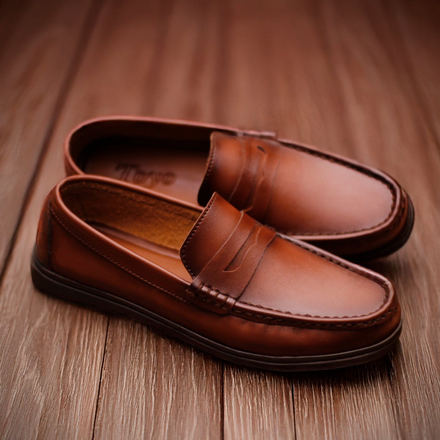 Handmade Leather Loafers - Dark Brown