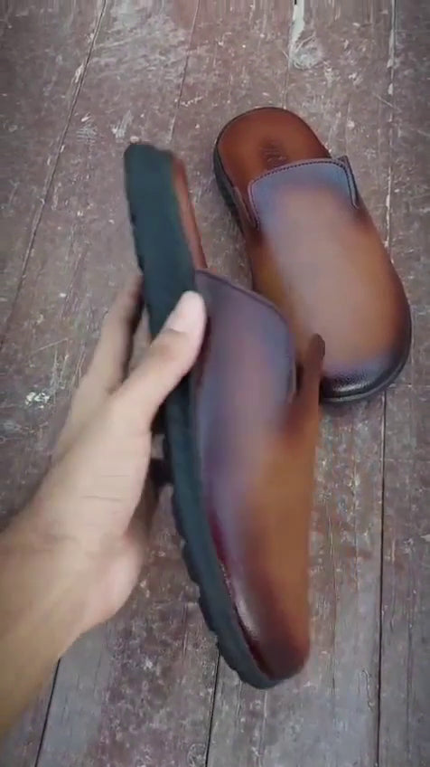 Comfortable Mens Mules | Backless Slip-On