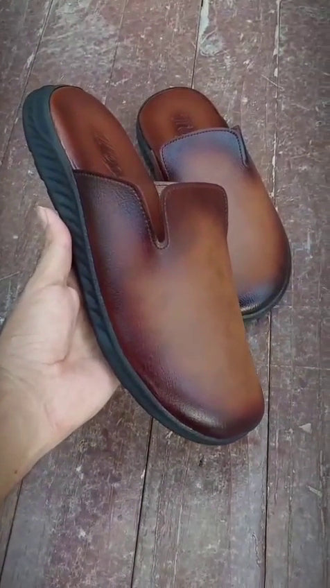 Comfortable Mens Mules | Backless Slip-On