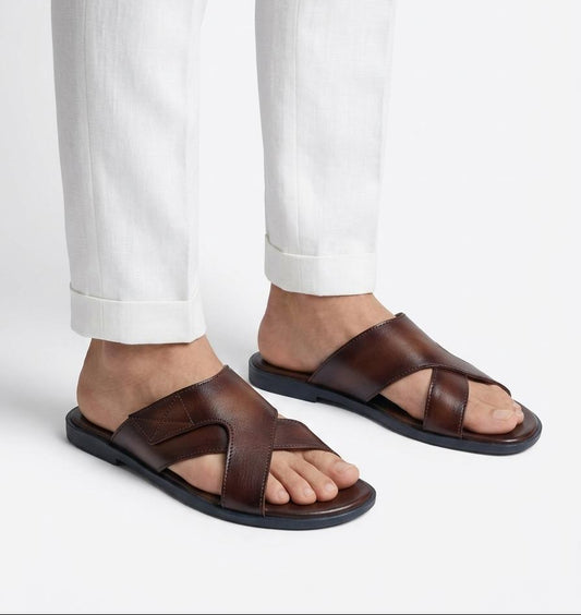 Alexander Brown | Mens Leather Slippers