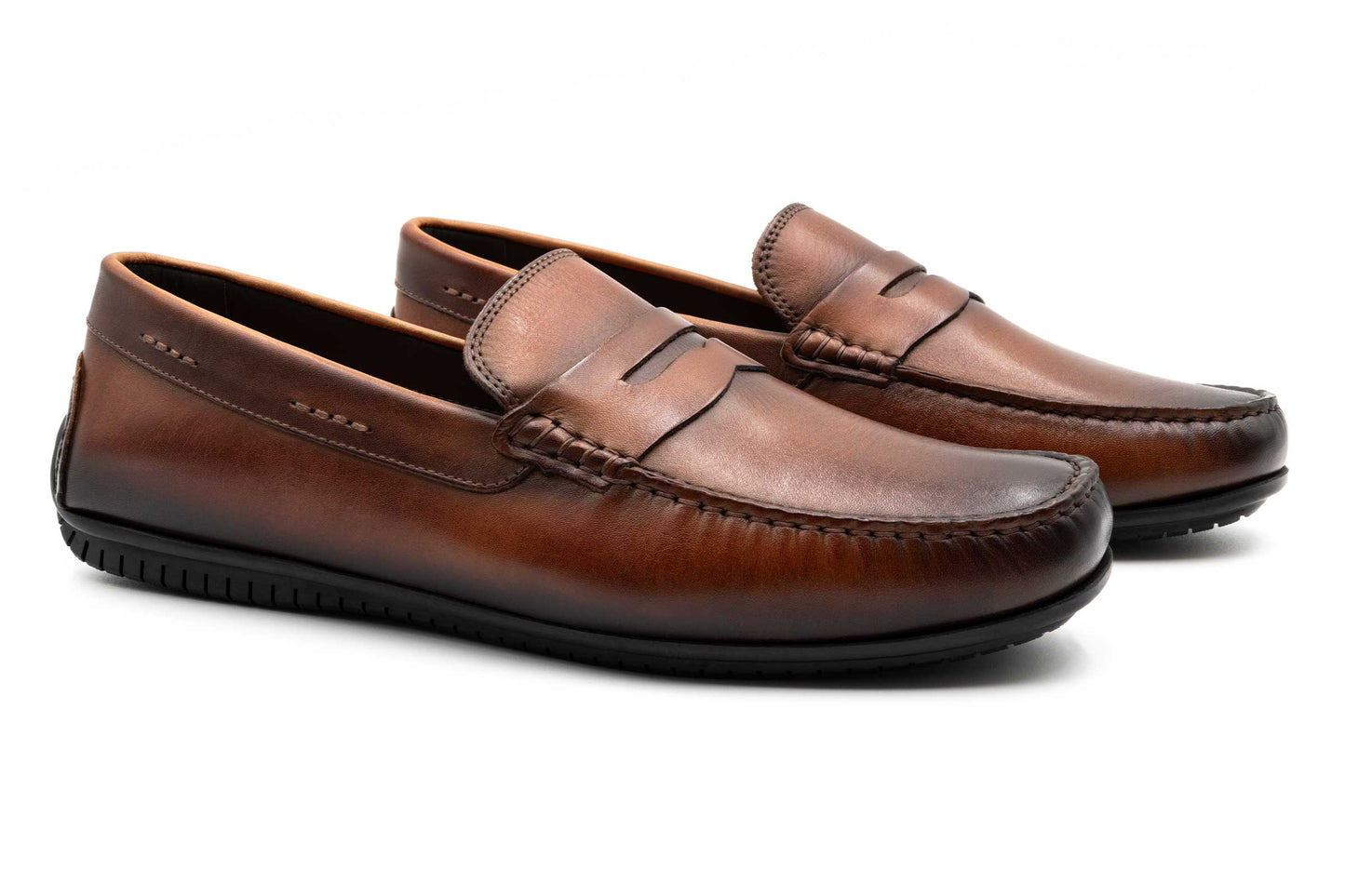 Bermuda Patina Leather Loafers