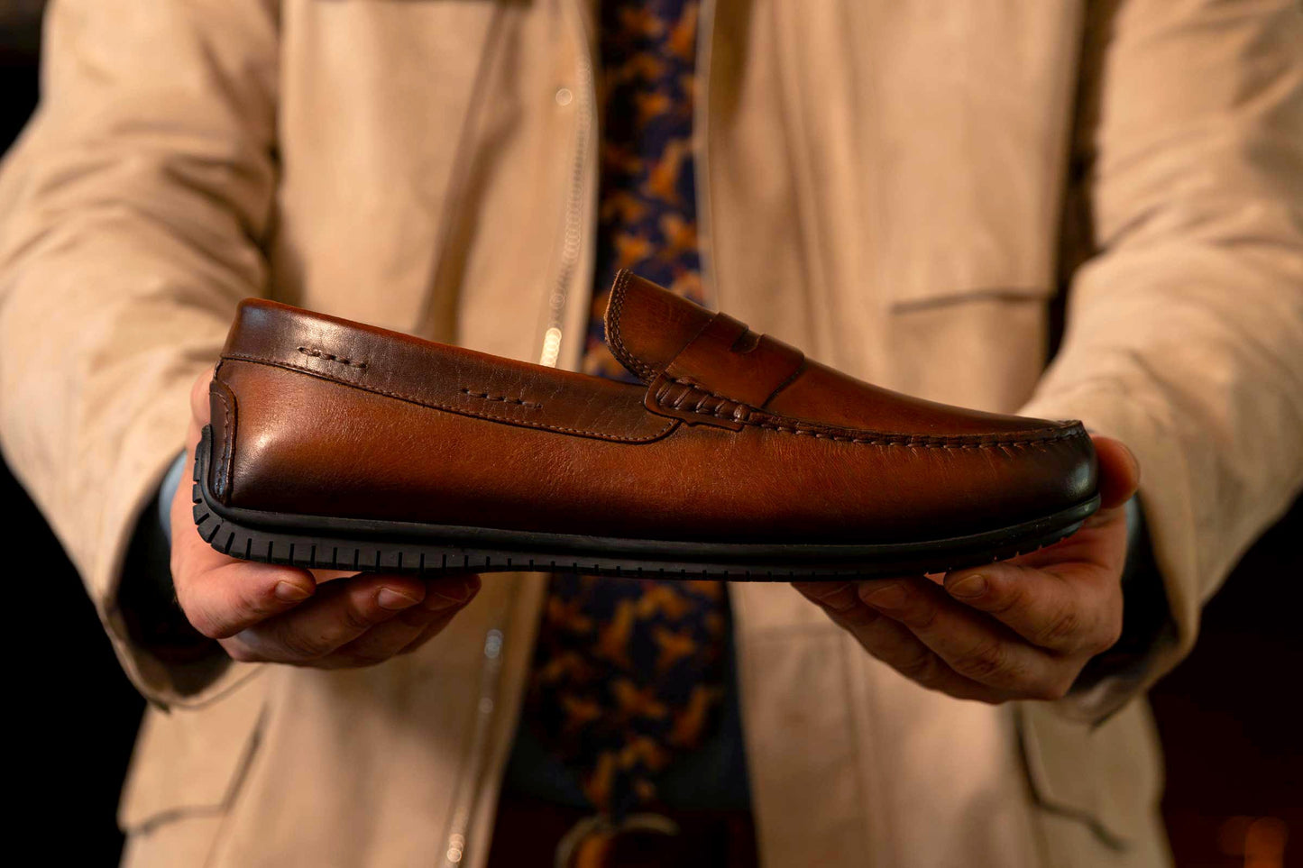Bermuda Patina Leather Loafers