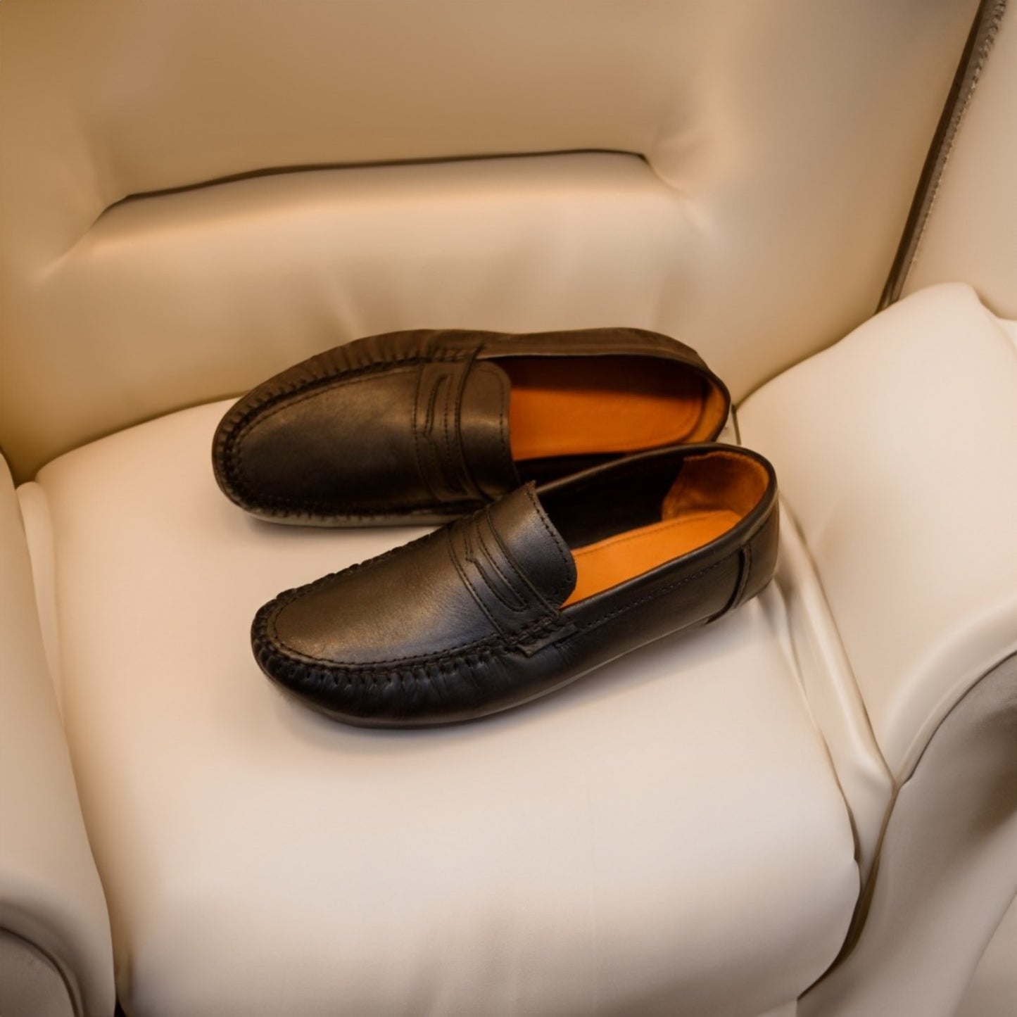 Black Leather Loafer