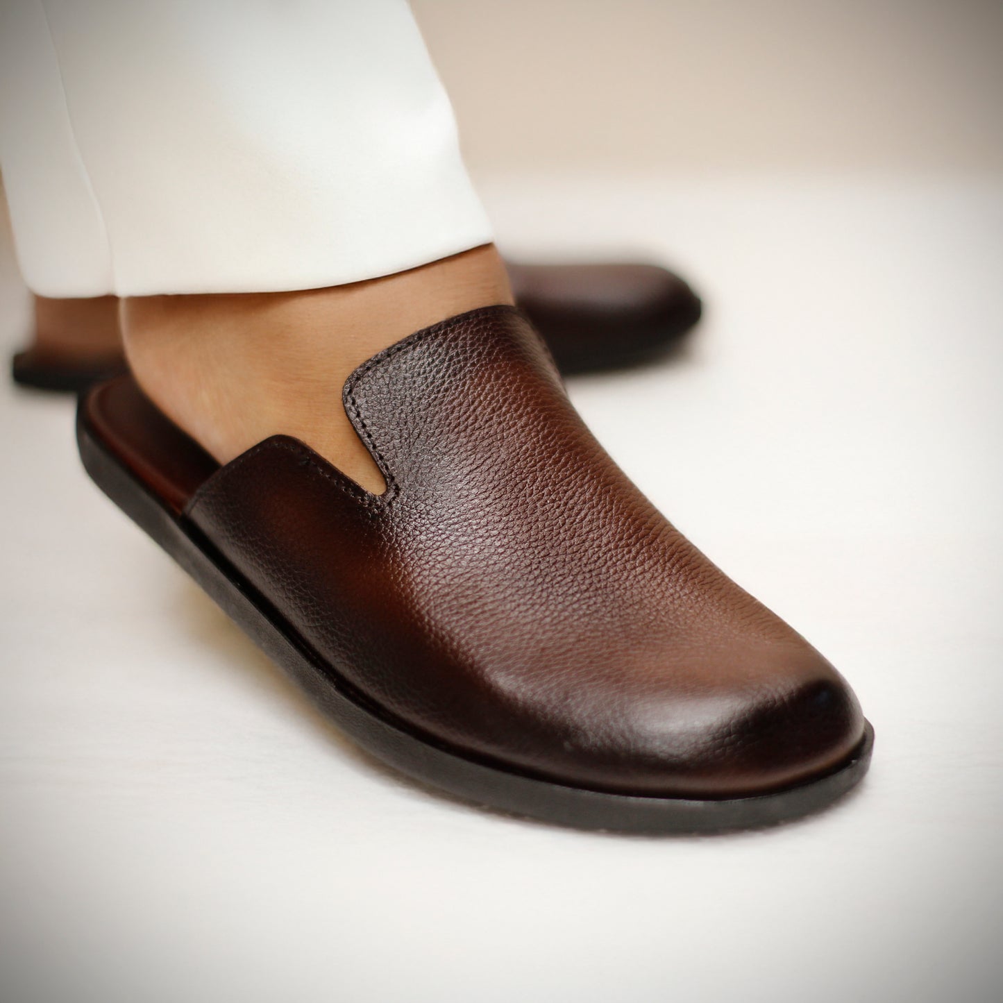 Premiun Grain Leather Slip-On