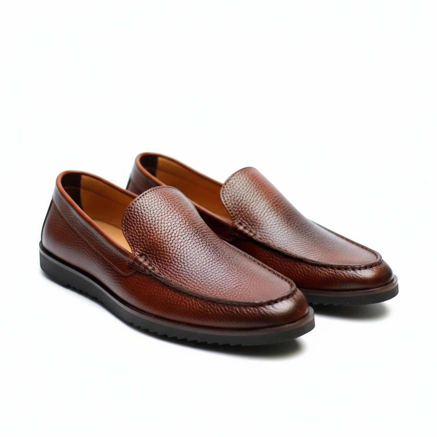 Piana Leather Loafers | Wrinkle-Free Premium Grain Leather