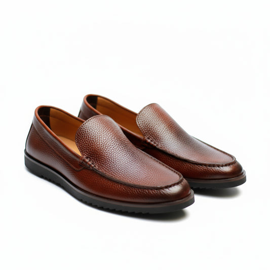Piana Leather Loafers | Wrinkle-Free Premium Grain Leather