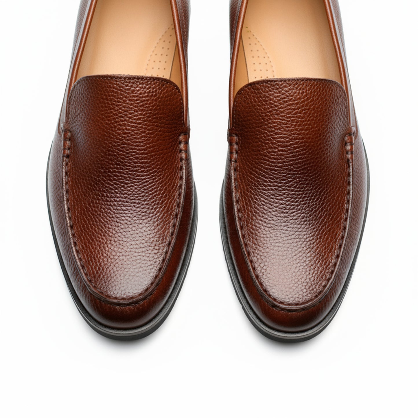 Piana Leather Loafers | Wrinkle-Free Premium Grain Leather