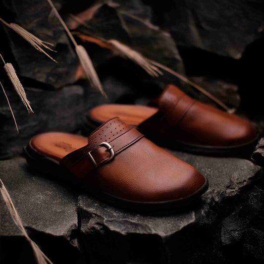 Casual Leather Mules For Men | Soft and Medicated