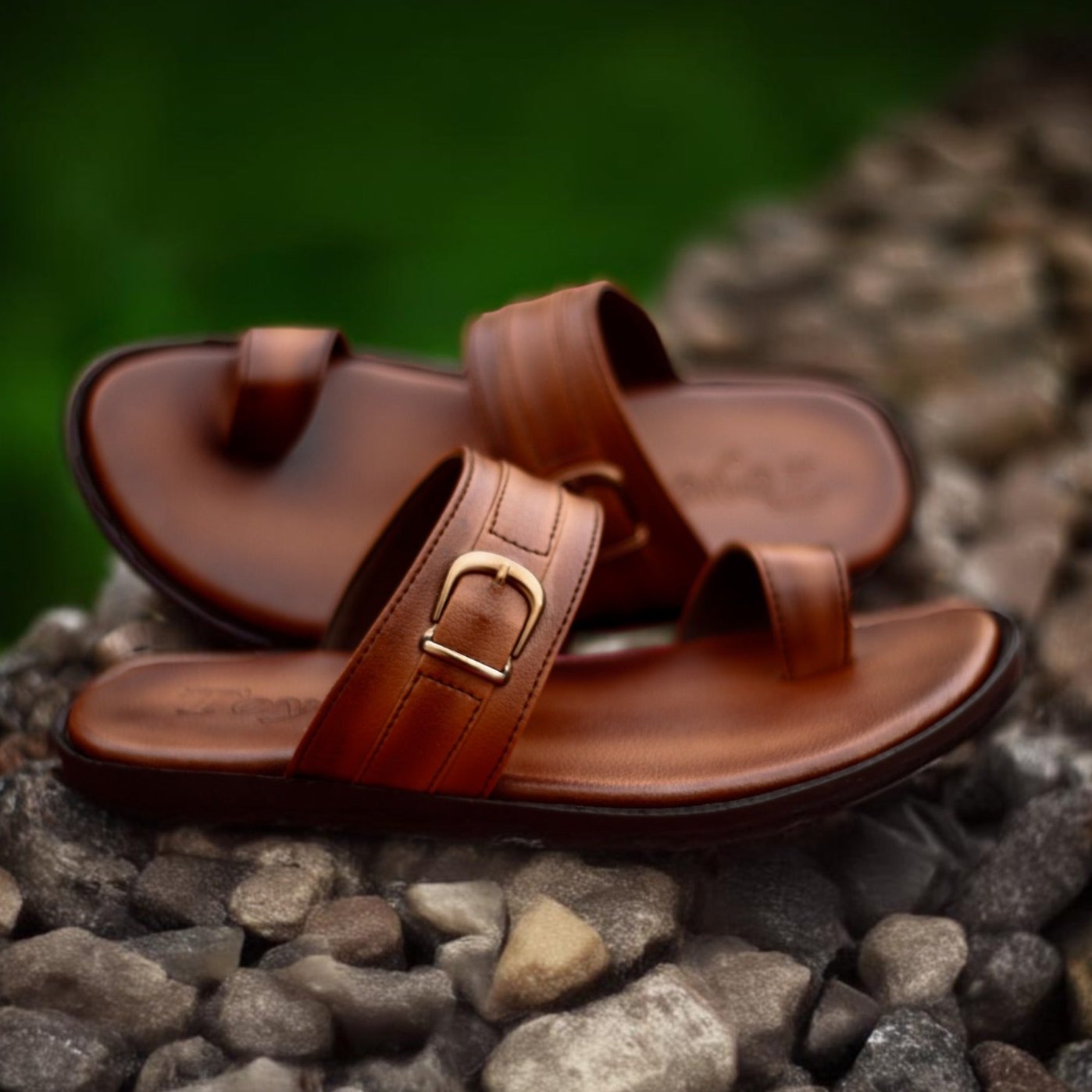 Classic Leather Slipper for Men | V-14