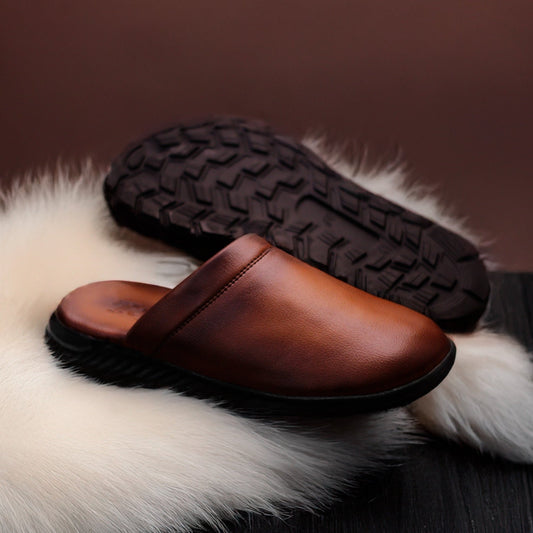 Leather Mules For Men | Soft Medicated Handmade