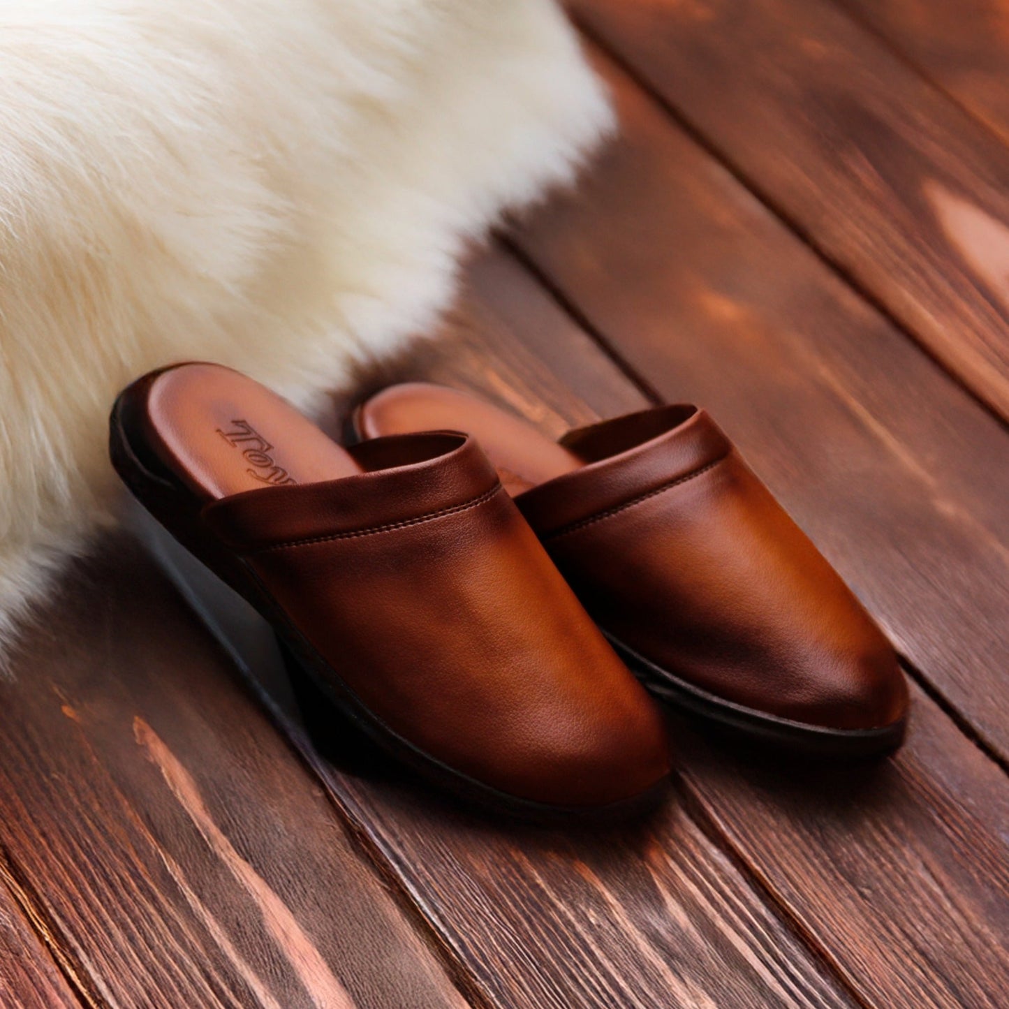 Leather Mules For Men | Soft Medicated Handmade