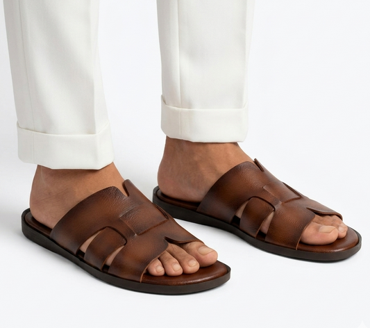 Jasper | Mens Leather Slippers