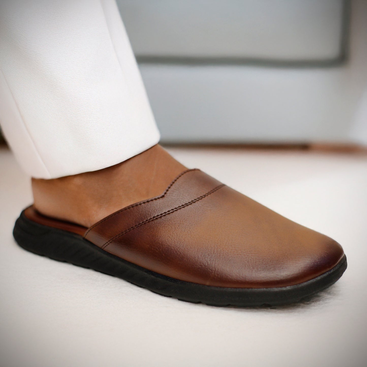 Leather Mules For Men | Soft Medicated Handmade