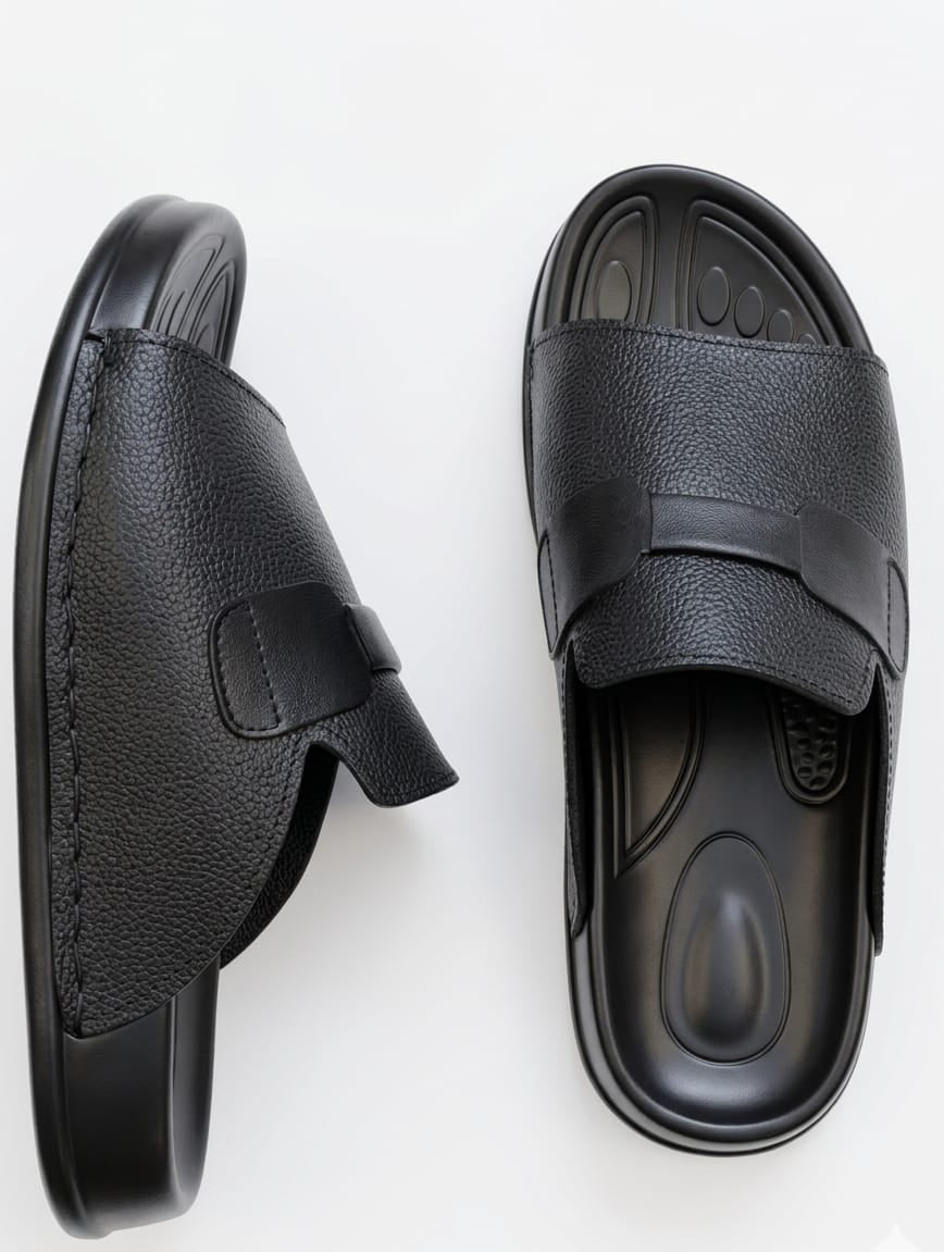 Lisbon Slides | Soft Grain Leather | Lightweight