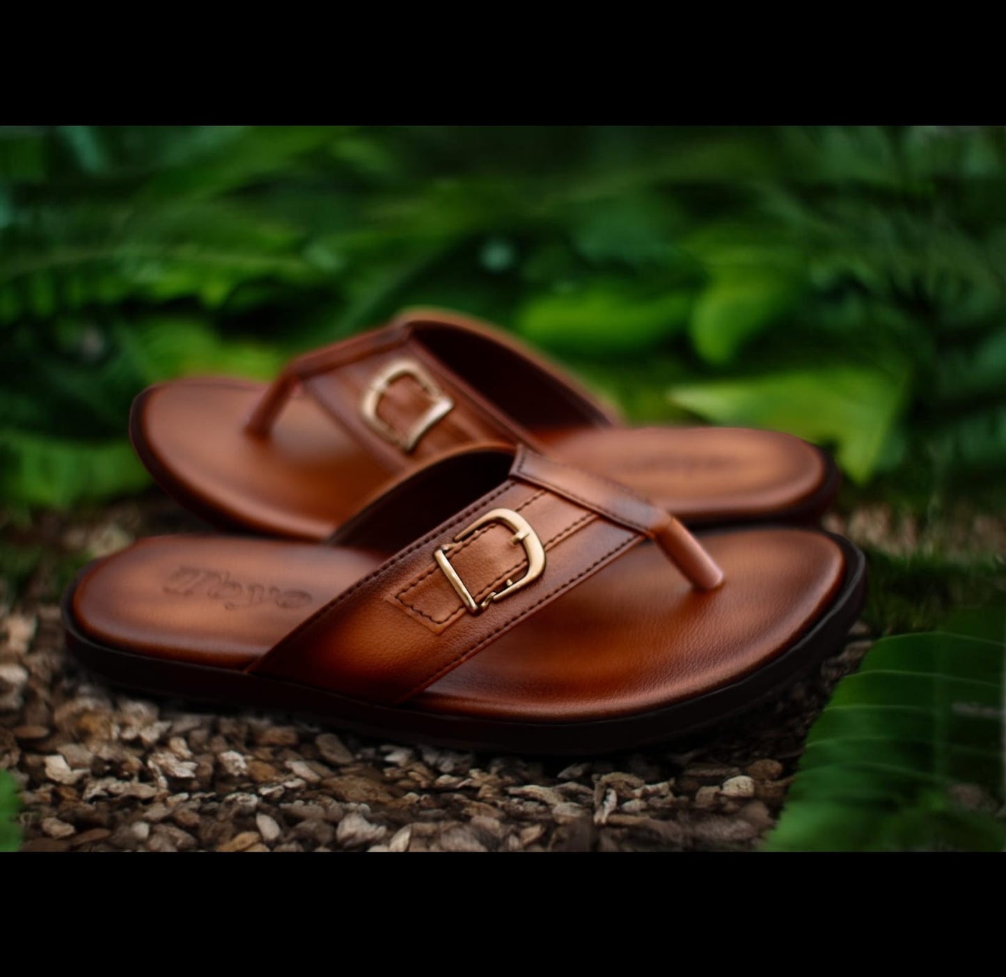 Premium Leather Slippers for Men | V-8