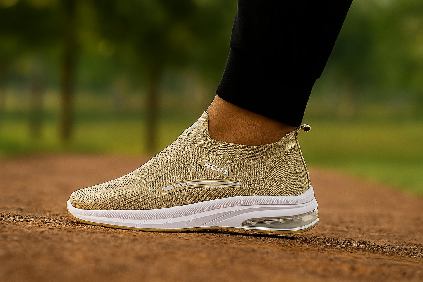 Khaki Sports Shoes | Lightweight Running Shoes | Jump Sole Joggers | Washable Joggers with Grip Sole