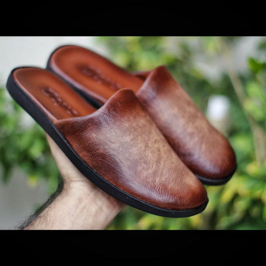 Soft Medicated Mules for Men | Slip-On | Light Weight Backless Mules for Men | Medicated Slippers for Men