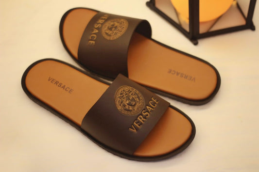 Versace Men's Slide Brown